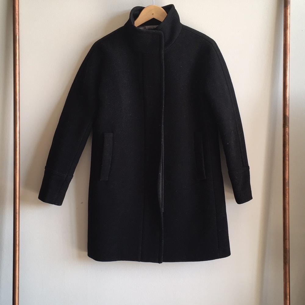 J. Crew Cocoon Coat in Stadium-Cloth Wool - Picture 2 of 7